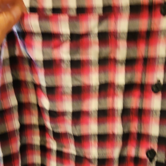 Lane Bryant Multicolor Plaid Button Down Shirt - Picture 6 of 8